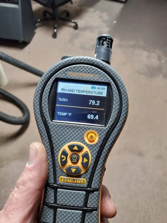 Moisture meter humidity assessment for Mold Remediation & Removal in Clanton